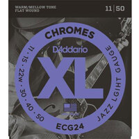 D'Addario XL Chromes Electric Flat Wound 11-50 - ECG24