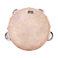 Mano Percussion 6 Inch Wood Tambourine with Head