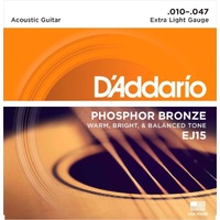 D'Addario EJ Acoustic Phosphor Bronze 10-47 EJ15