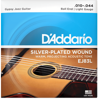 D'Addario EJ Acoustic Silver Plated Wound 10-44 Gypsy Jazz EJ83L