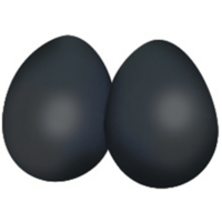Mano Percussion Egg Maracas - Black EM107