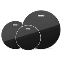 Evans Black Chrome Fusion Tom Pack 10", 12", 14"