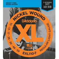 D'Addario XL Electric Nickel Wound 10-56 7 String Set -  EXL110-7