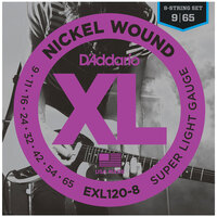 D'Addario XL Electric 9-65 8-String Set - EXL120-8