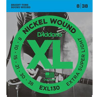 D'Addario XL Electric Nickel Wound 8-38 - EXL130