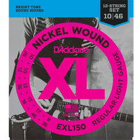 D'Addario XL Electric Nickel Wound 10-46 12-String Set - EXL150