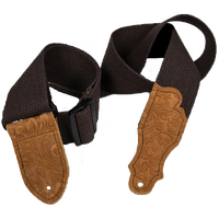 Franklin Cotton Guitar Strap Chocolate/Caramel