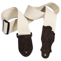 Franklin Cotton Guitar Strap Natural/Chocolate
