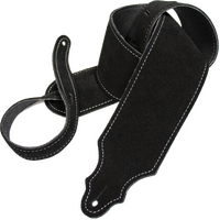 Franklin 3" Black Purist Suede Strap with Buck Backing