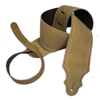 Franklin Guitar Strap 3" Honey Purist Suede with Buck Backing