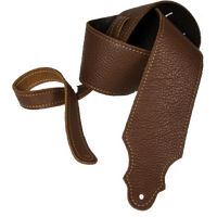 Franklin Guitar Strap 3" Caramel Purist Leather with Buck Backing