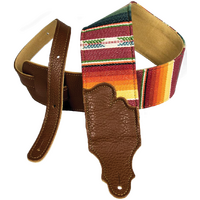Franklin Saddle Blanket Guitar Strap w/Caramel