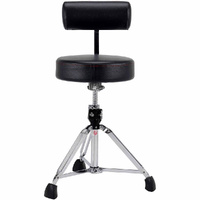 Gibraltar 9600 Series Drum Throne with Round Seat & Adjustable Backrest
