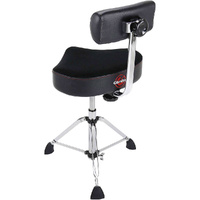 Gibraltar 9808HMB Hydraulic Saddle Drum Throne with Backrest