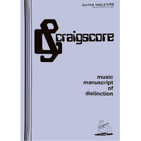 Craigscore Guitar Tablature Book