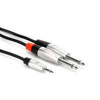 Hosa Pro Stereo Breakout REAN 3.5mm TRS to Dual 1/4" HMP003Y