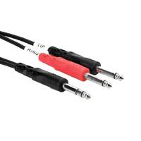 Hosa Stereo Insert 1/4" to 2 x 1/4" Jack 3M STP203