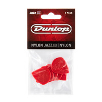 Dunlop Pick Pack Jazz III Nylon 6 Pack 