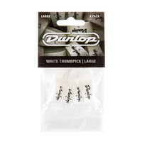 Dunlop Pick Pack Thumb Pick White Large