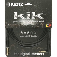 Klotz KIK Series Pro 6m Angled-Straight Instrument Cable Black with Gold Tip