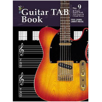 Progressive Manuscript Book 9 Guitar Tab. 48-Pages/Treble Staff/Tab Lines /Chord Boxes