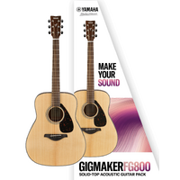 Yamaha GIGMAKERFG800 Acoustic Guitar Pack - Natural Gloss