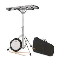 Majestic Bell Kit MAK32P Glockenspiel and Practice Pad Kit with Backpack