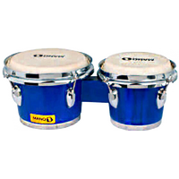 Mano Percussion Bongos Tunable Matte Blue MPB123