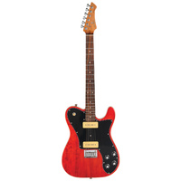 Northstar Pro T-Style Electric Guitar Natural Dark Stain Gloss