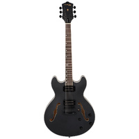 Northstar Pro Hollow Body Electric Guitar Open Pore Black Satin [NSP5-BK]