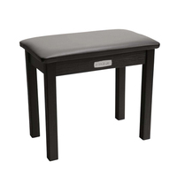  NU-X Keyboard/Piano Bench Wood & Vinyl with Storage in Black
