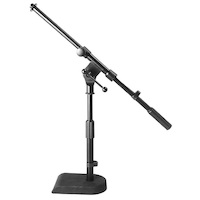 On Stage Low Profile Boom Mic Stand with Weighted Base