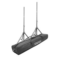 On Stage Deluxe Speaker Stand Pack with Pair of Speaker Stands & Carry Bag