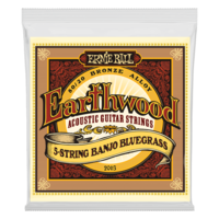 Ernie Ball Earthwood Banjo 5 String 80/20 Bronze Bluegrass