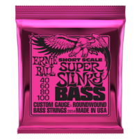 Ernie Ball Short Scale Super Slinky Bass Nickel Wound 45-100