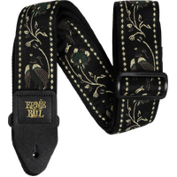 Ernie Ball Guitar Strap Classic Jacquard Black Pleasant Pheasant