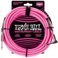 Ernie Ball Instrument Cable - Neon Pink - 10ft / 3.05m
