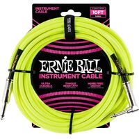 Ernie Ball Instrument Cable - Neon Yellow - 10ft / 3.05m