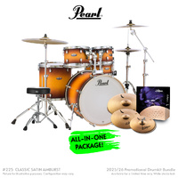Pearl Decade Maple 22" Fusion Plus Increda-Bundle - Classic Satin Amburst