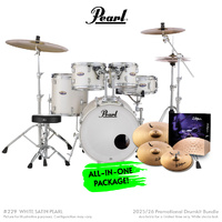 Pearl Decade Maple 22" Fusion Plus Increda-Bundle - White Satin Pearl