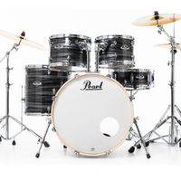 Pearl Export EXX 22″ Fusion Plus Drum Kit w/830 HW – Graphite Silver Twist