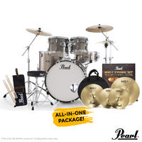 Pearl Roadshow-Plus 22″ Fusion Plus Drum Kit Package – Bronze Metallic