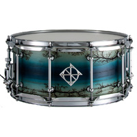 Dixon Snare Artisan Ash - Satin Enchanted Blue Reverse Burst