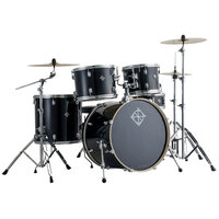 Dixon Spark Series 5-Pce Drum Kit with Cymbals - Misty Black Sparkle