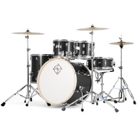 Dixon Spark Standard "Rock" 5-Pce Drum Kit with Cymbals in Misty Black Sparkle