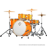 Dixon Spark Standard "Rock" 5-Pce Drum Kit with Cymbals in Misty Gold