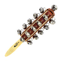 Percussion Plus Sleigh Bells Wooden Handle