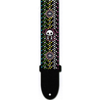 Perris Guitar Strap 2" Polyester Skeleanimals Black
