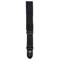Perris 2" Black Neoprene Guitar Strap with Leather ends