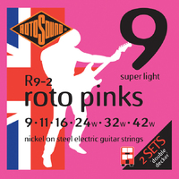 Rotosound R92 Roto Pink Electric String Set 2 Pack 9-42